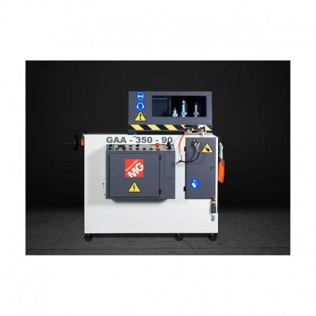 TRONZADORA PARA TALLER AUTOMÁTICA CON ALIMENTADOR GAA-350-90º MG