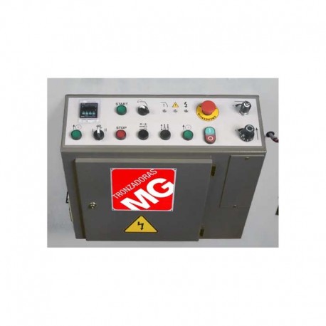 TRONZADORA PARA TALLER AUTOMÁTICA CON ALIMENTADOR GAA-350-90º MG