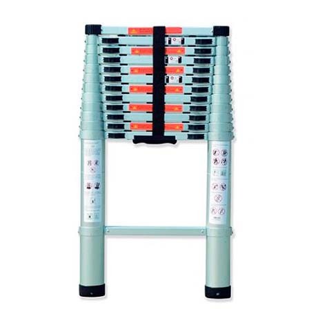 Escalera tubular aluminio plegable