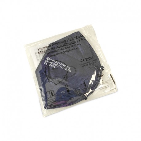 MASCARILLA DE PROTECCIÓN AUTOFILTRANTE FFP2 AZUL MARINO (20 U) INTEC