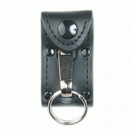 LLAVERO DE VAQUETILLA COLOR NEGRO REF 75402 PIELCU