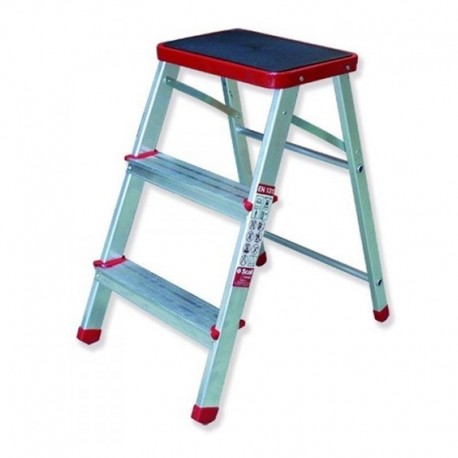 TABURETE DE ALUMINIO PROFESIONAL DE 3 PELDAÑOS SERIE TB SCAL
