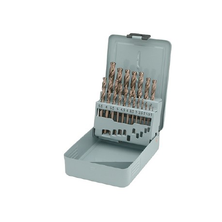 JUEGO DE BROCAS HSS AL COBALTO 25 UNIDADES