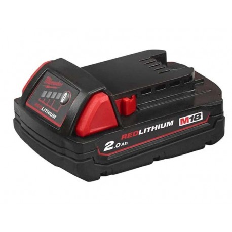 Lateral/frontal de la batería M18  2.0AH