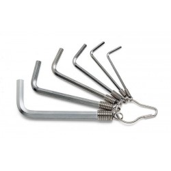 JUEGO 6 LLAVES MACHO HEXAGONALES ACODADAS CROMADAS BETA REF.96/ST6