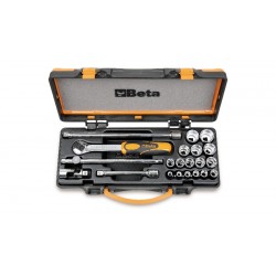 16 LLAVES DE VASO HEXAGONALES + 5 ACCESORIOS BETA REF.910A/C16