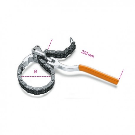 LLAVE ARTICULADA DE CADENA DOBLE PARA FILTROS DE ACEITE BETA REF.1488