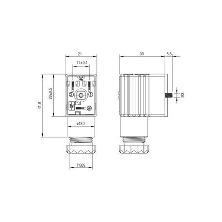 CONECTOR 22MM REF. CONU1 AIGNEP