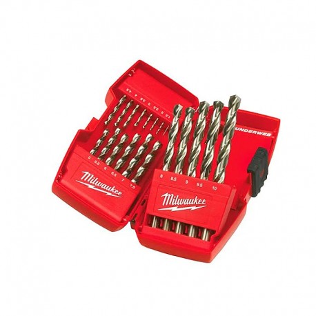 ESTUCHE 19 BROCAS THUNDERWEB HSS-G MILWAUKEE
