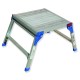 PLATAFORMA DE ALUMINIO 2 PELDAÑOS DE 300X700 PLTE GAYNER
