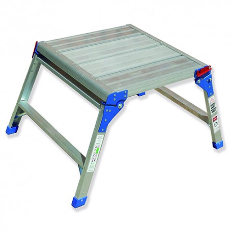 PLATAFORMA DE ALUMINIO 2 PELDAÑOS DE 300X700 PLTE GAYNER