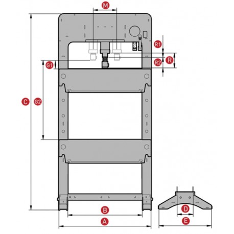 Planos PRENSA DE TALLER MEGA PRD50