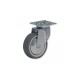 RUEDA GIRATORIA SIN FRENO DE TERMO-CAUCHO 50 MM PLETINA DE PARA MUEBLES Y CARGAS LIGERAS SOPORTA 50 KG