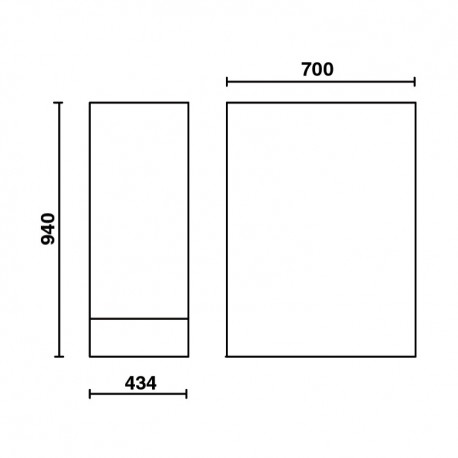 Medidas pata para banco Beta C55