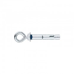 TACO INVIOLABLE M-8 X 60 MM Ø10 CON ANILLA ZINCADO