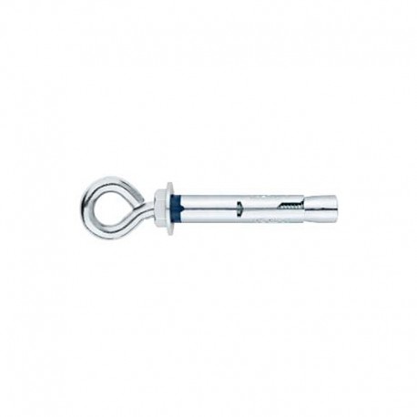 TACO INVIOLABLE M-8 X 60 MM Ø10 CON ANILLA ZINCADO