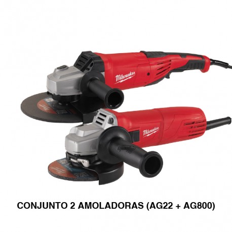 CONJUNTO DOS AMOLADORAS MILWAUKEE