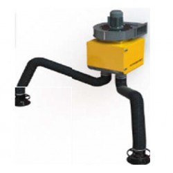 UNIDAD ESTACIONARIA PARA ASPIRACIÓN DE HUMOS CON DOS BRAZOS FLEXIBLES DUAL GO