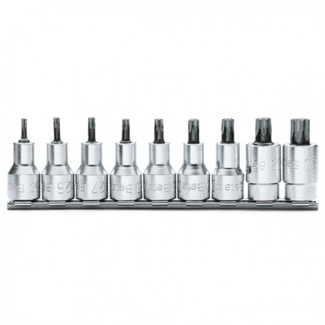 JUEGO DE 9 VASOS MACHO PARA TORNILLOS CON HUELLA TORX BETA REF.920TX/SB