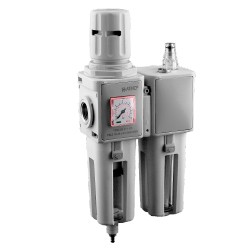 FILTRO REGULADOR + LUBRICADOR Y100 1/4"AIGNEP