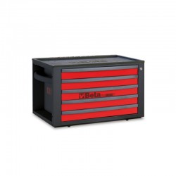 BAÚL DE HERRAMIENTAS PORTÁTIL CON 5 CAJONES RSC23T-R BETA ROJO