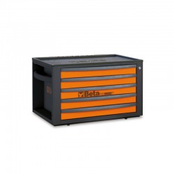BAÚL PORTA HERRAMIENTAS PORTÁTIL CON 5 CAJONES RSC23T-O BETA NARANJA