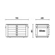 Planos alturas mueble cajonera RSC23T BETA