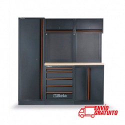 MUEBLE DE TRABAJO CON BANCADA DE MADERA BETA C45PRO BW