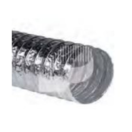 TUBO FLEXIBLE DE ALUMINIO DOBLE CAPA SUPERFLEXIBLE CON ACERO