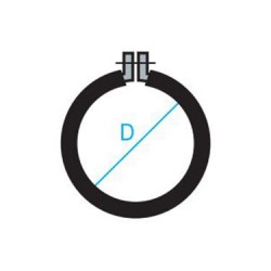 ABRAZADERA ISOFÓNICA M-8 VARIAS MEDIDAS