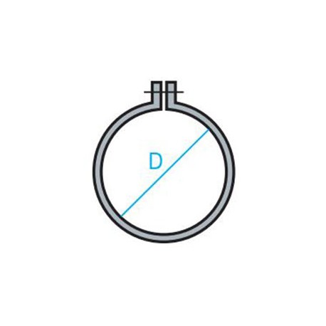 ABRAZADERA DE UNA OREJA VARIAS MEDIDAS