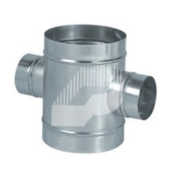 CRUZ CON REDUCCIÓN A 90° DE CHAPA GALVANIZADA VARIAS MEDIDAS