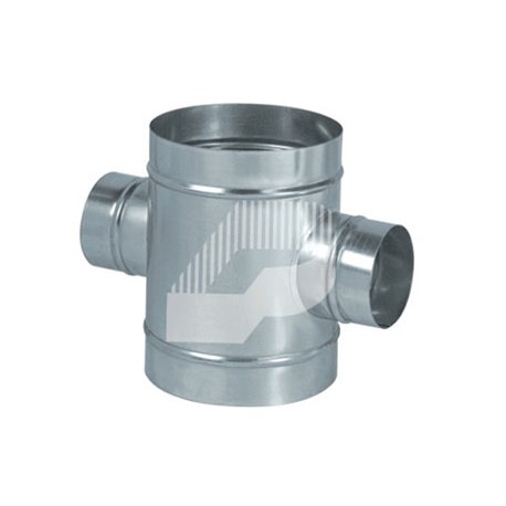 CRUZ CON REDUCCIÓN A 90° DE CHAPA GALVANIZADA VARIAS MEDIDAS