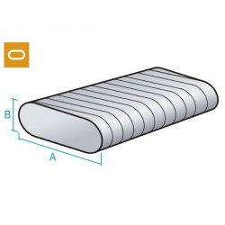 CONDUCTO OVAL DE CHAPA GALVANIZADA O ACERO INOX VARIAS MEDIDAS