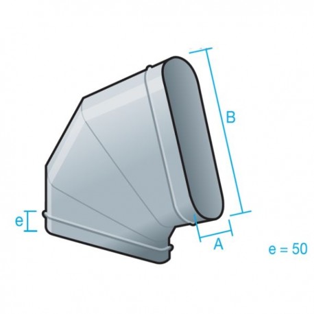 CODO VERTICAL HORIZONTAL DE CHAPA GALVANIZADA O ACERO INOX