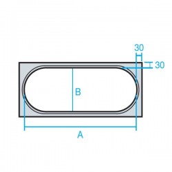 BRIDA OVAL PARA TUBOS OVALADOS DE CHAPAO ACERO INOX