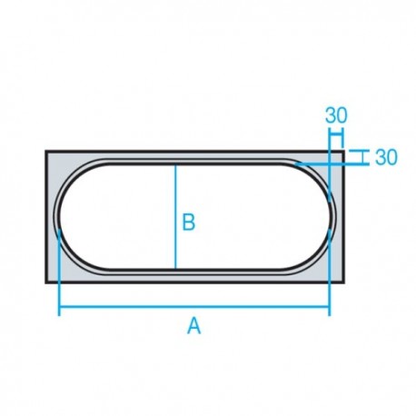 BRIDA OVAL PARA TUBOS OVALADOS DE CHAPAO ACERO INOX