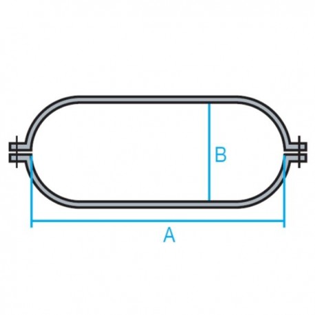 ABRAZADERA OVAL PARA INSTALACIONES DE CHAPA OVALADA