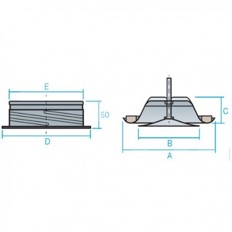 BOCA DE EXTRACCIÓN E IMPULSIÓN BLANCA