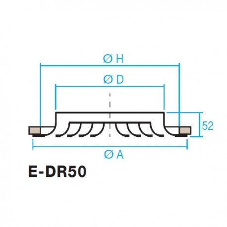 DIFUSOR CIRCULAR DE CONO FIJO DE ALUMINIO O LACADO
