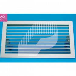 REJILLA DE IMPULSION DE SIMPLE DEFLEXIÓN DE ALUMINIO