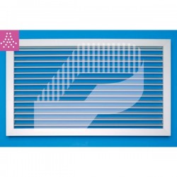 REJILLA DE RETORNO ALETAS FIJAS A 45°