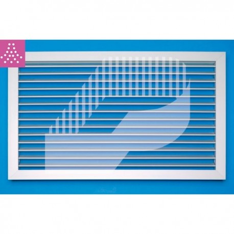 REJILLA DE RETORNO ALETAS FIJAS A 45°