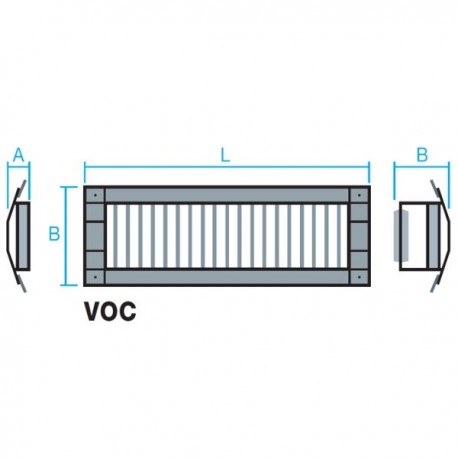 REJILLA PARA CONDUCTO CIRCULAR DE IMPULSIÓN O RETORNO LACADA