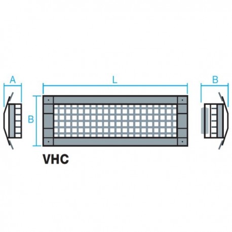 REJILLA PARA CONDUCTO CIRCULAR DE IMPULSIÓN O RETORNO LACADA