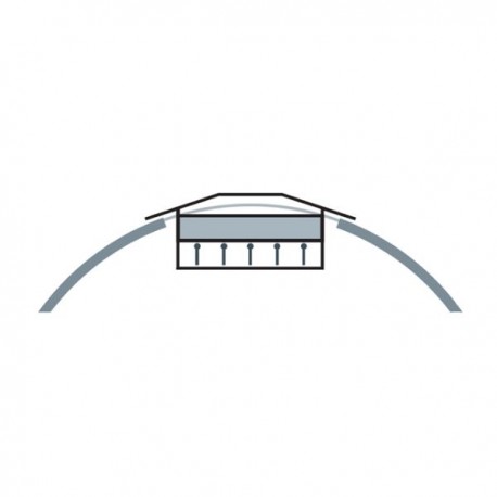 REJILLA PARA CONDUCTO CIRCULAR DE IMPULSIÓN O RETORNO LACADA