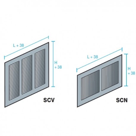 REJILLAS ESTAMPADAS RECTANGULARES