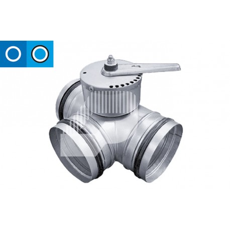 REGULADOR DE CAUDAL TE 90° BYPASS