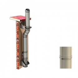 CHIMENEA MODULAR METÁLICA DE DOBLE PARED DW-ECO 1.0 304