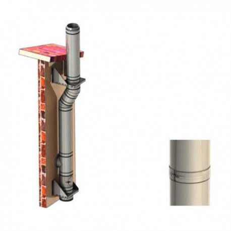 CHIMENEA MODULAR METÁLICA DE DOBLE PARED DW-ECO 2.0 316